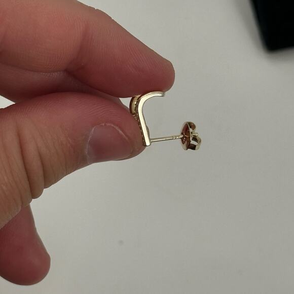 NWOT Gold plated over sterling silver earrings - Picture 2 of 3